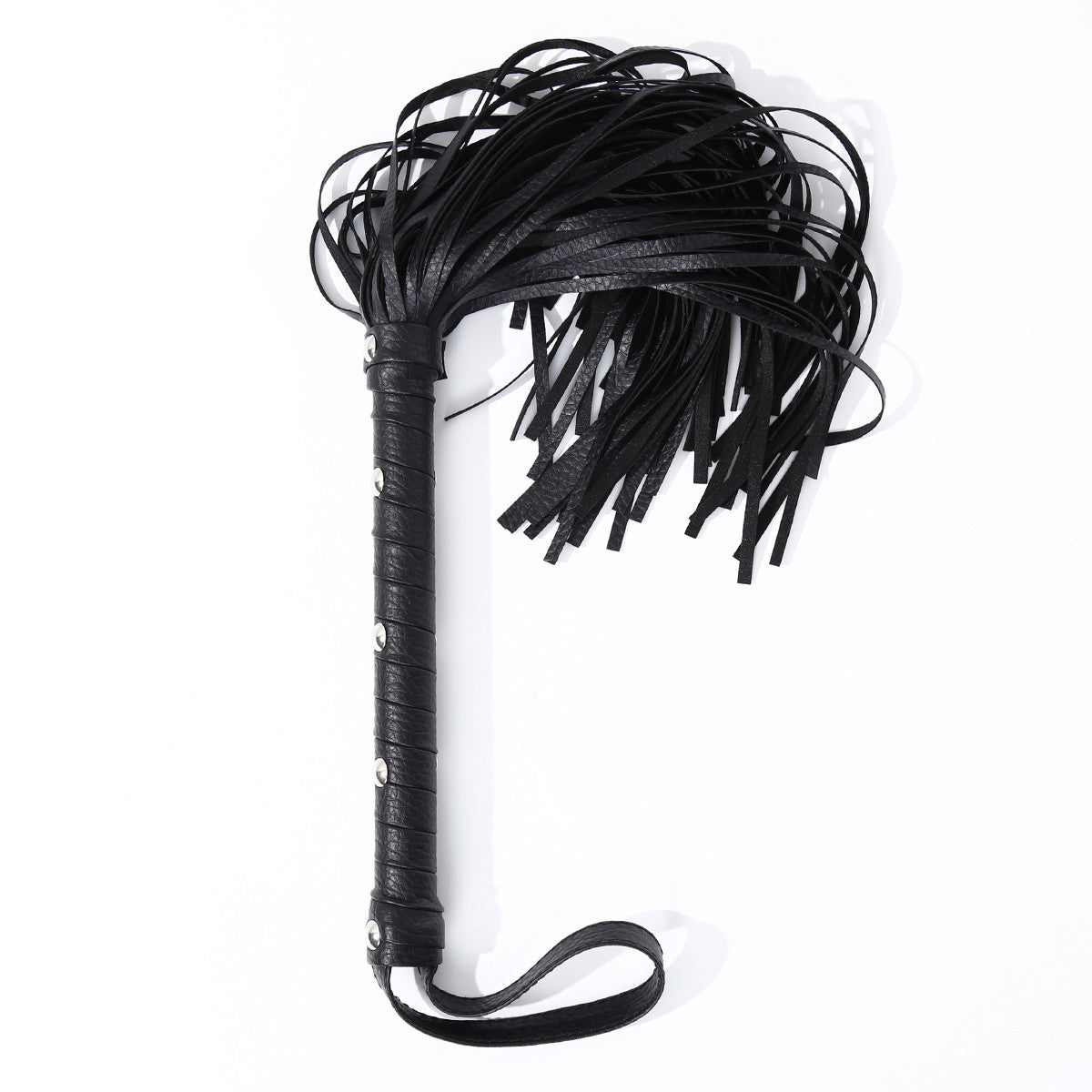 BDSM Leather Whip – Láimhseáil Spiked Flogger do Mhná & Péirí