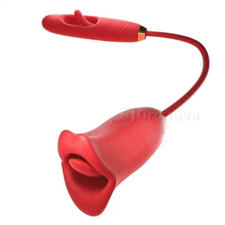G Spot Flapping Vibrator le Feidhm Pógadh & Teanga Chroitheadh