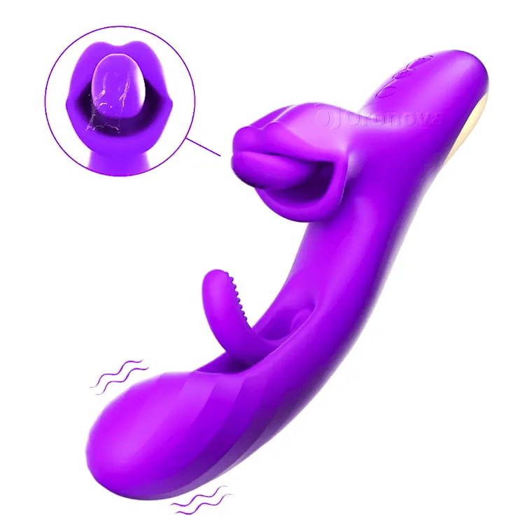 G Spot Tongue Licking Vibrator - Ag Flapáil & Ag Casadh