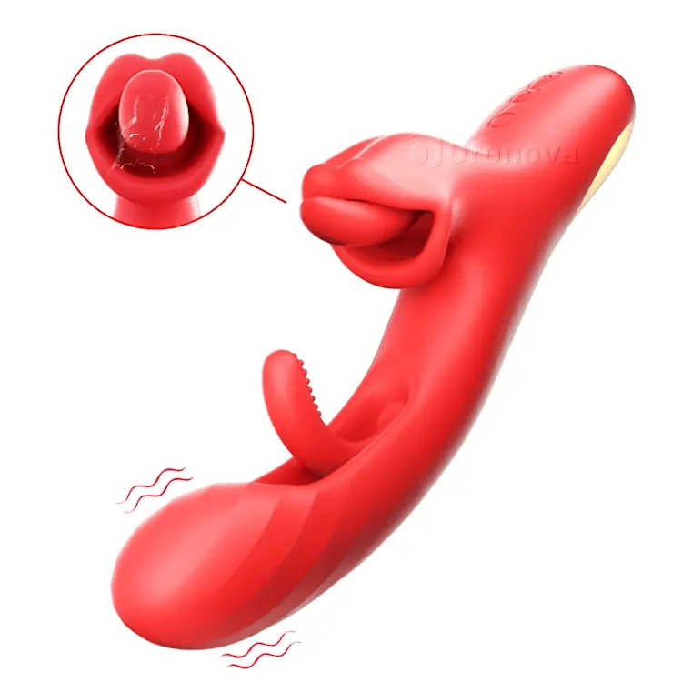 G Spot Tongue Licking Vibrator - Ag Flapáil & Ag Casadh