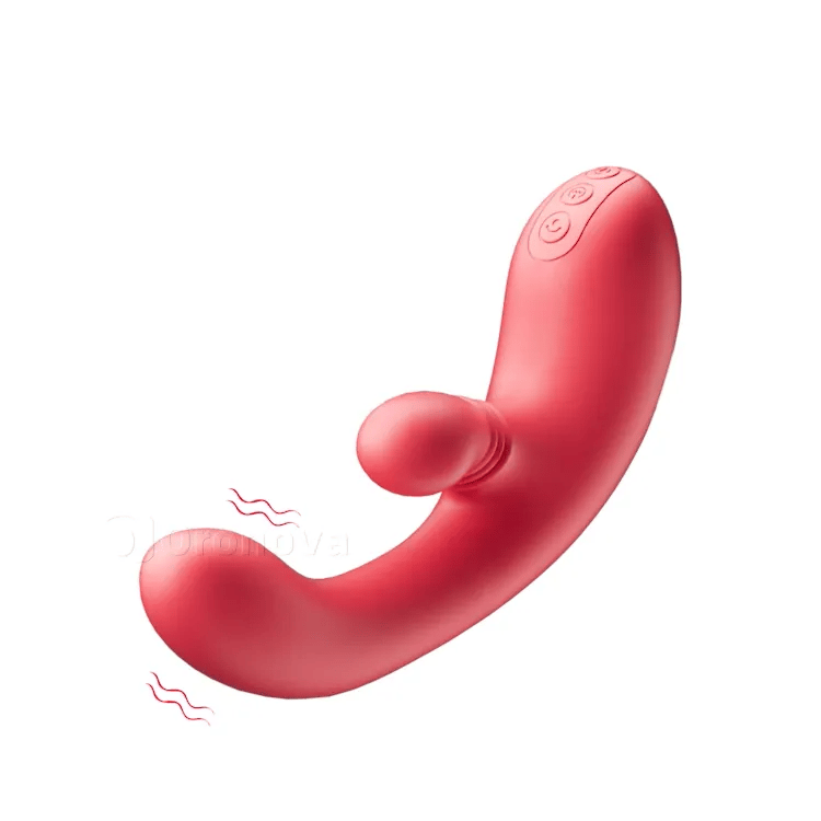Spreagadh Dúbailte Uachtarach: Spreagthóir Clitóridis Rothlach & Luascán Vibrator G-Spota
