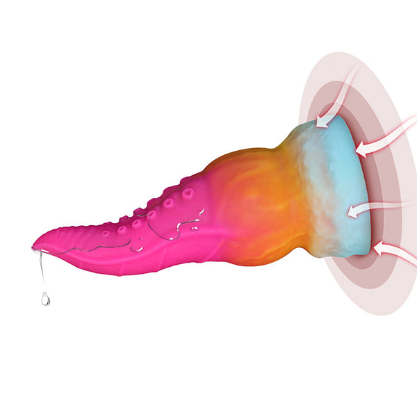 Dildo Réalaíoch Tentacle Ochtapas le Uigeacht Beo