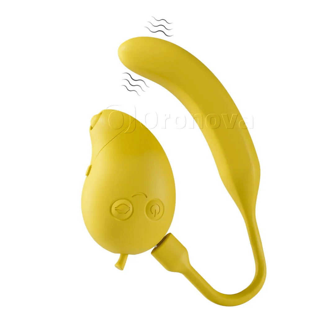 Creathadh Bluetooth 2-in-1 le Spreagadh Dúbailte, Súchán agus Tapáil, le Blas Mangónna agus Banana