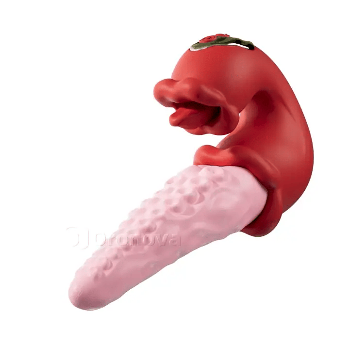 2-in-1 Octopus Vibrator le Teasáil Teanga – 10 Mód Vibreála