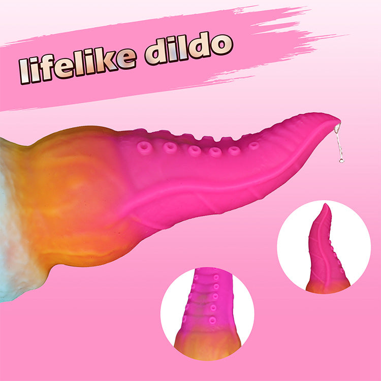 Dildo Tentacle Octopus Réalaíoch le Uigeacht Saolréalaíoch