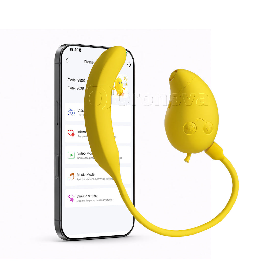 Creathadh Bluetooth 2-in-1 le Spreagadh Dúbailte, Súchán agus Tapáil, le Blas Mangónna agus Banana