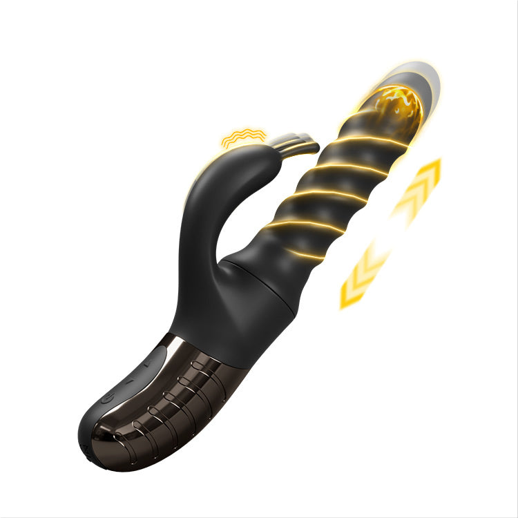 Brú 360 °& Luascán Vibrator – Spreagthóir Mótar Dúbailte G-Spot & Clit