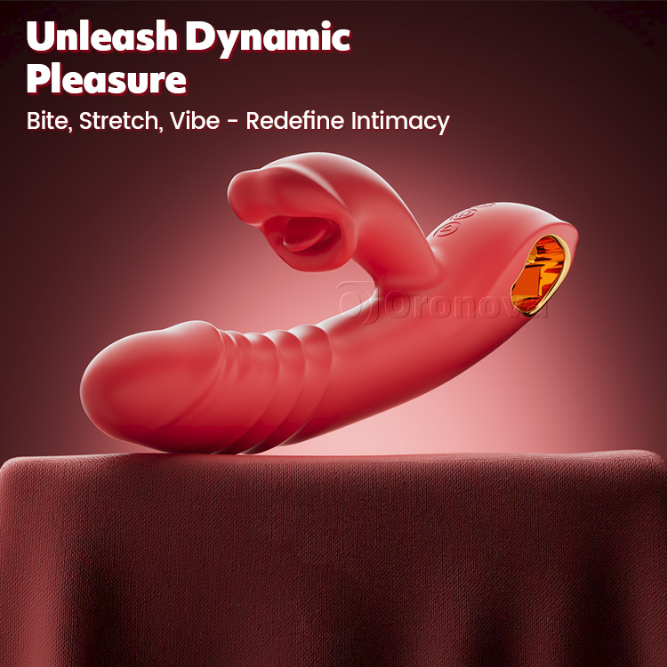 Dynamic Bliss Wave - Uirlis Pléisiúir Uile-Éifeachtach G Spot le Bíteadh agus Síneadh Inchoigeartaithe