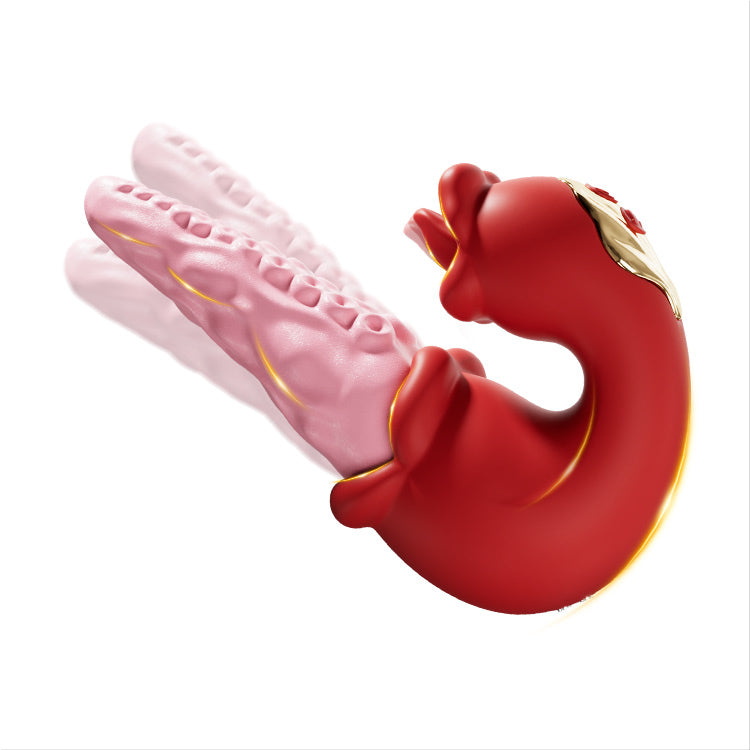 Vibrator Octopus 2-in-1 le Teas Teanga – 10 Mód Vibreála