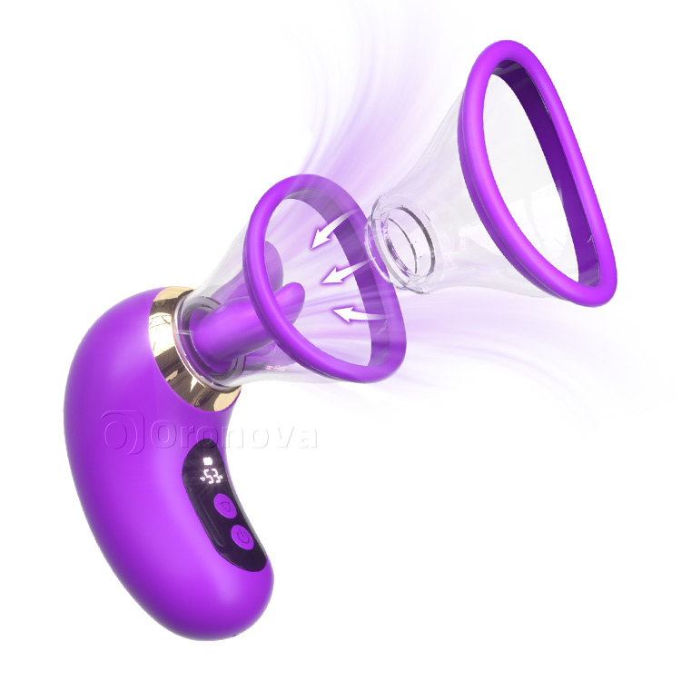 5-in-1 Sucking Vibrator le taispeáint LCD