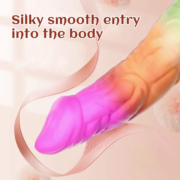 8 Inch 21cm Dildo Silicone Réalaíoch le Bun Tarraingteach Láidir