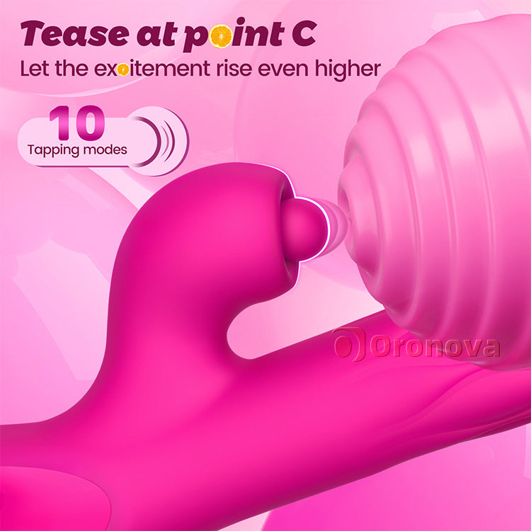 Vibratóir 3-i-1 le Tapaigh & Leathnú – Spreagadh Pointe G & Clitireach