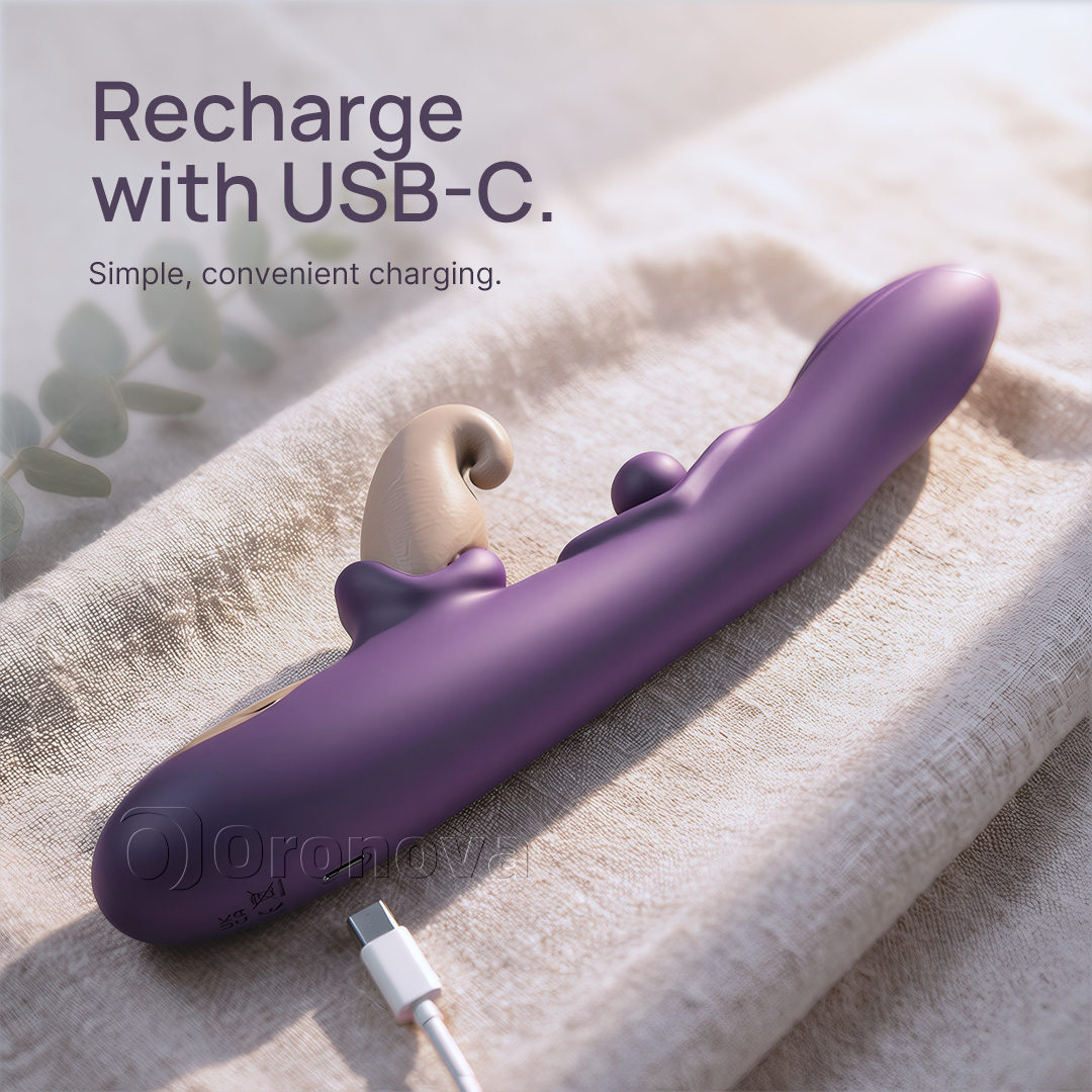 Vibrator Solúbtha 3-in-1 – Liathróid Rothlach, Tapáil agus Creathadh Ilmhódach