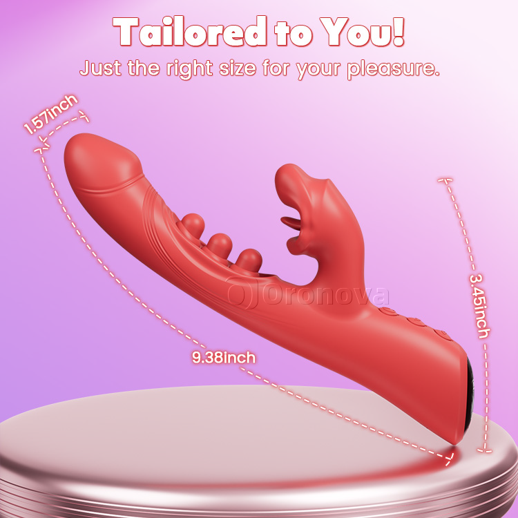 Vibrator Pógála 3-i-1 agus Trí-Chliceáil – Pléisiúr Clit & Spota G