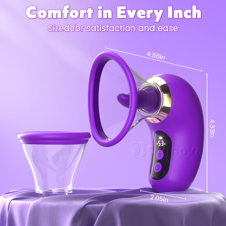 5-in-1 Sucking Vibrator le taispeáint LCD