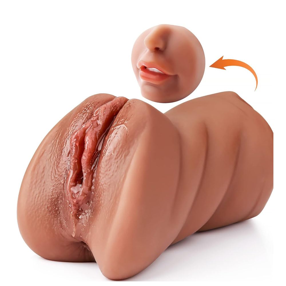 6.9 Inch Realistic Pocket Pussy Dath Feola 3-in-1 Masturbóir Fireann