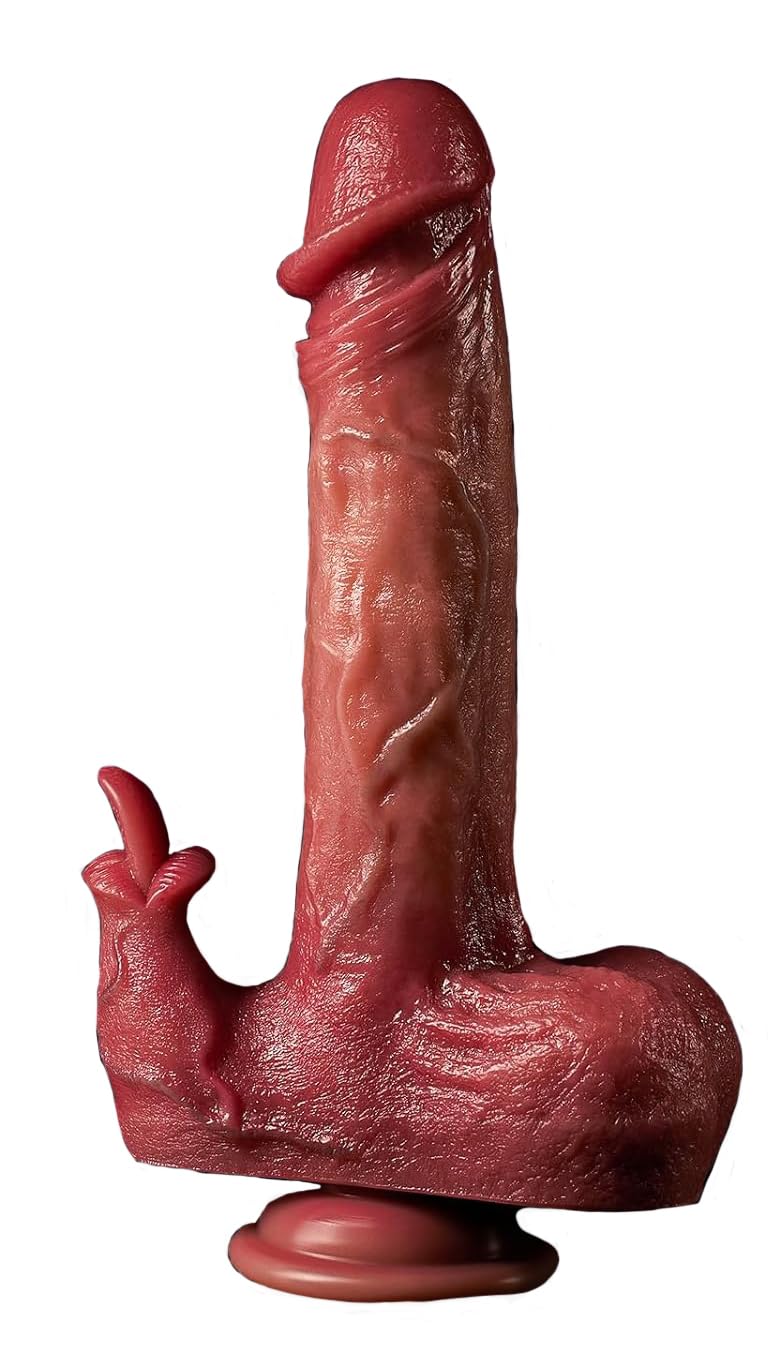 Dé-Choimilt Béil Dildo Vibrator - Uigeacht Shaolréalaíoch & Mótar Ciúin