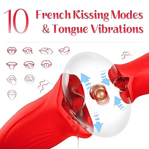 G Spot Flapping Vibrator le Feidhm Pógadh & Teanga Chroitheadh