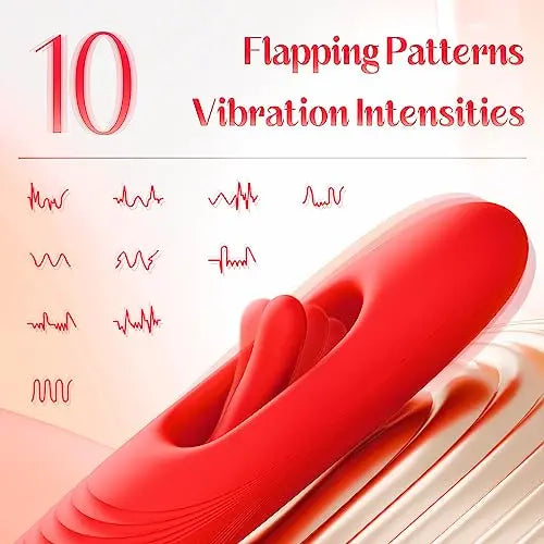G Spot Flapping Vibrator le Feidhm Pógadh & Teanga Chroitheadh
