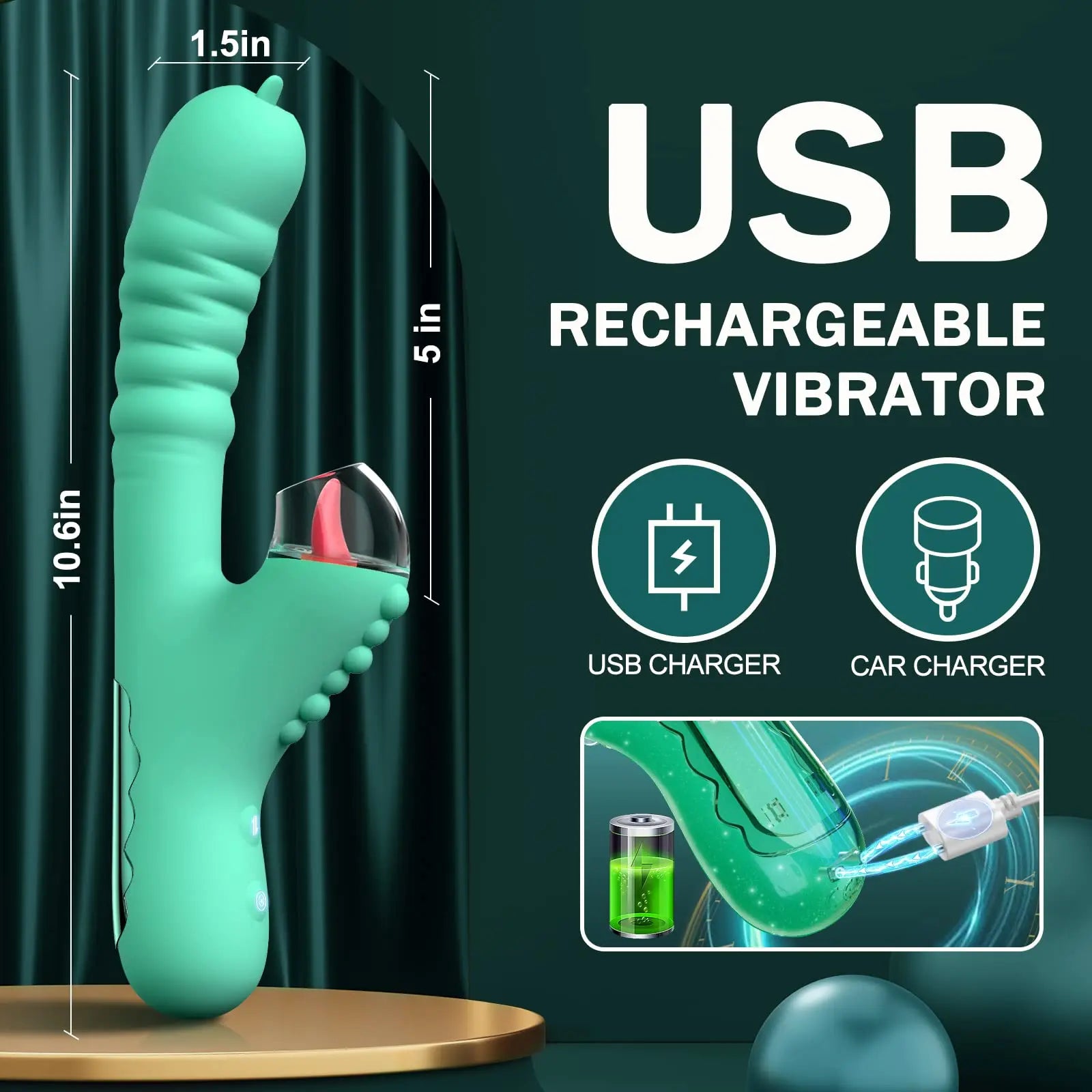 Bréagáin Gnéasachta do Dhaoine Fásta G Spot Vibrator - Súchán & Vibraíocht